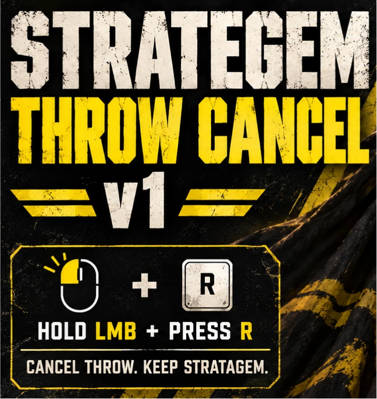 Strategem Throw Cancel