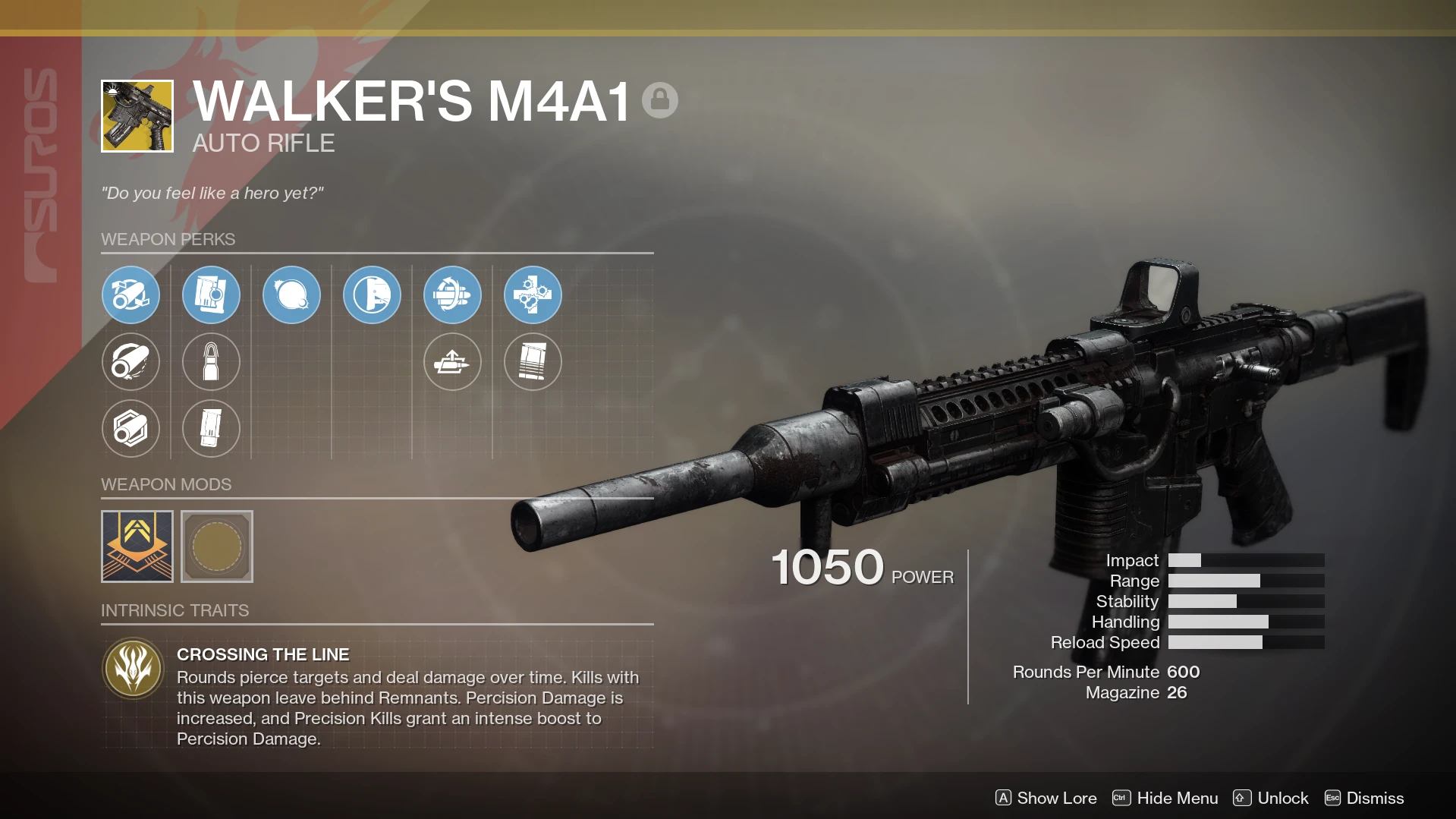 Walker's M4A1 - Custom Exotic