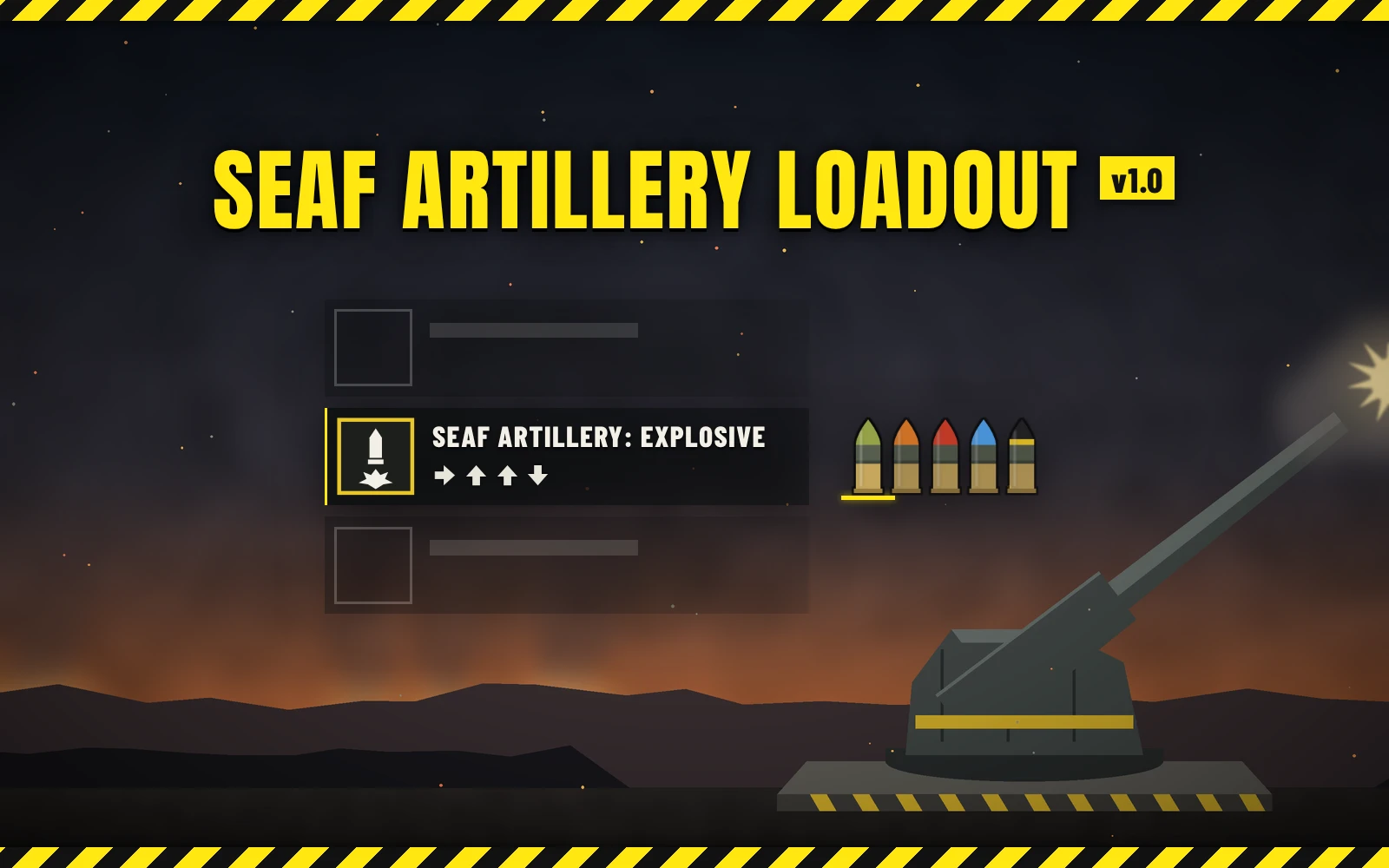 SEAF Artillery Loadout Mod