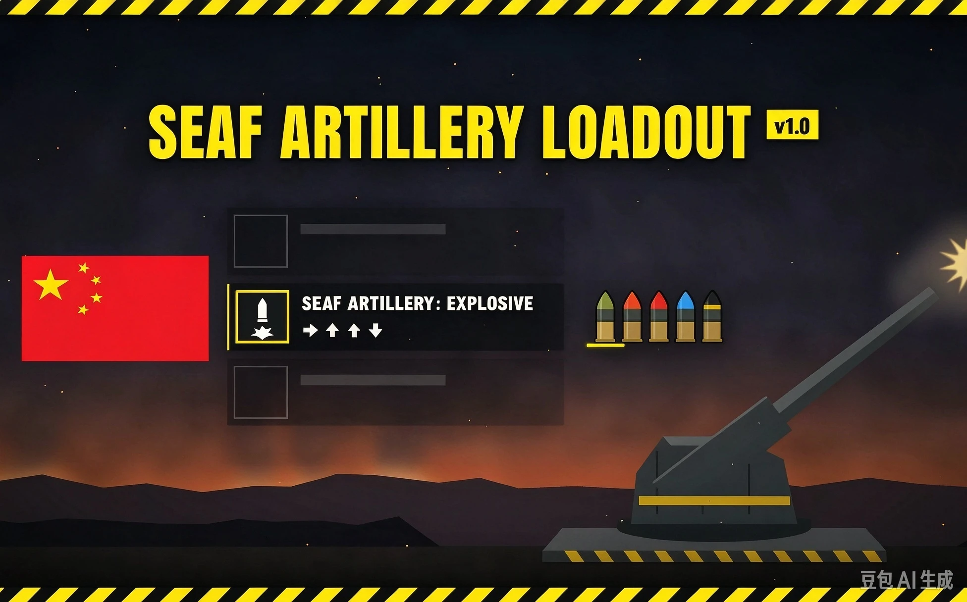 地球大炮装弹顺序简体中文汉化补丁 - SEAF Artillery Loadout- Simplified Chinese Translation v1.0.1 Mod