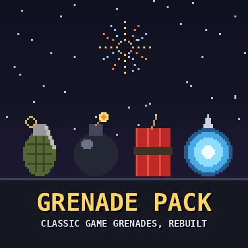 Classic Videogame Grenades Mod
