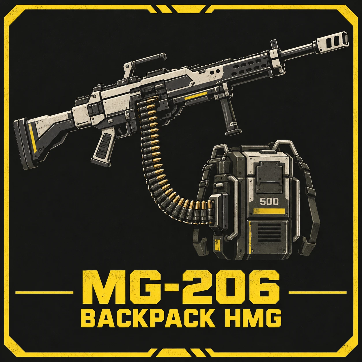 MG-206 Belt fed Heavy Machine Gun Mod