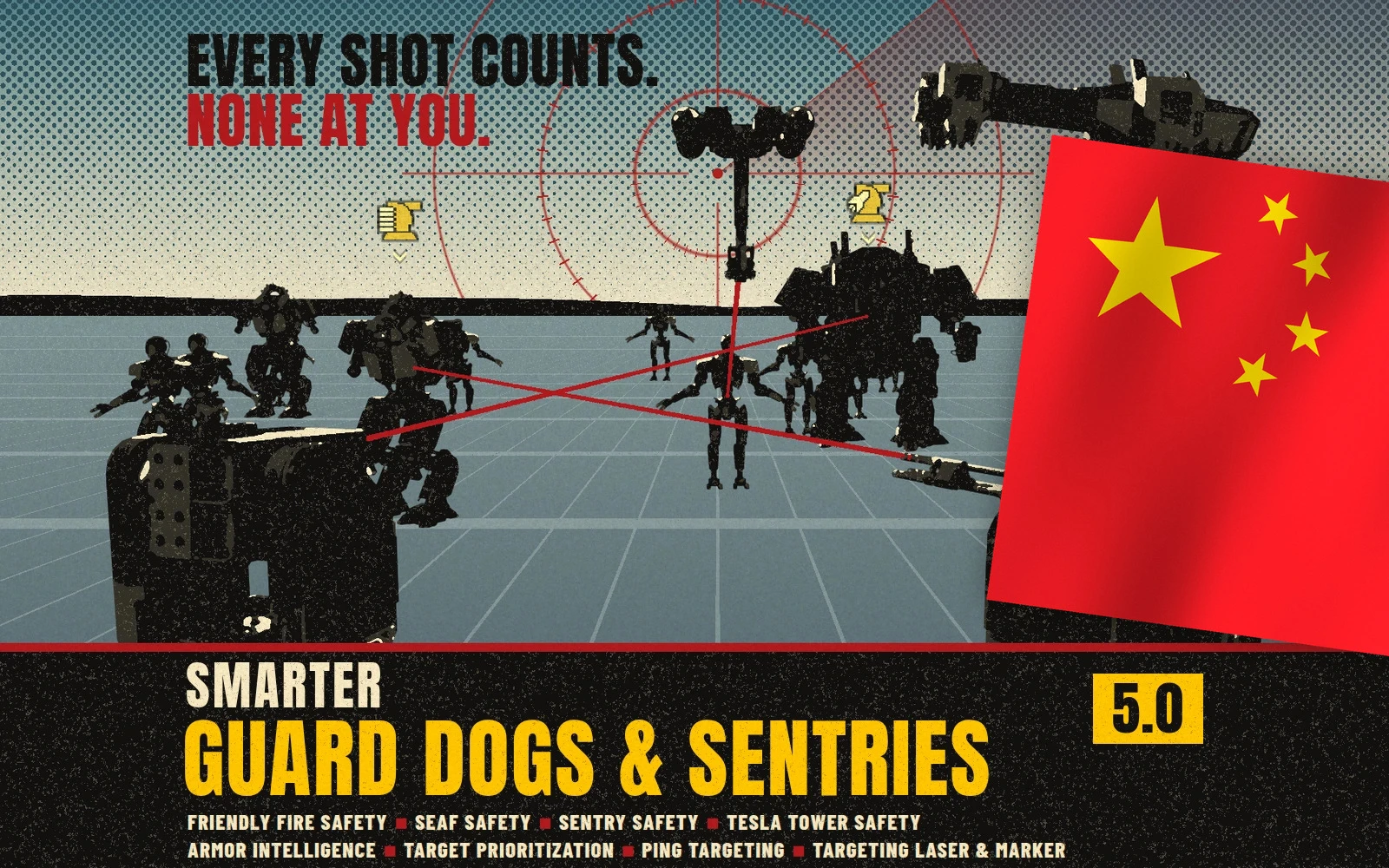 更聪明的护卫犬和炮台的简体中文汉化补丁 - Smarter Guard Dogs & Sentries Simplified Chinese Translation Mod