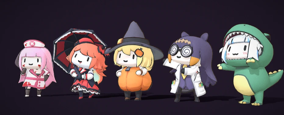 Jungle neutrals: Hololive Chibi Mod