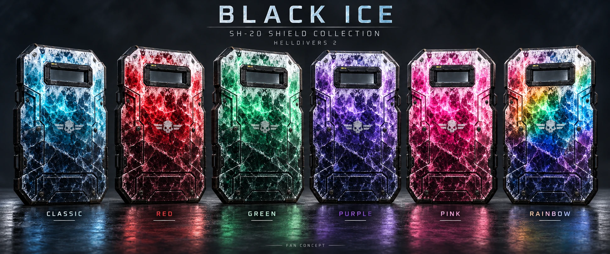 Ballistic Shield Black Ices
