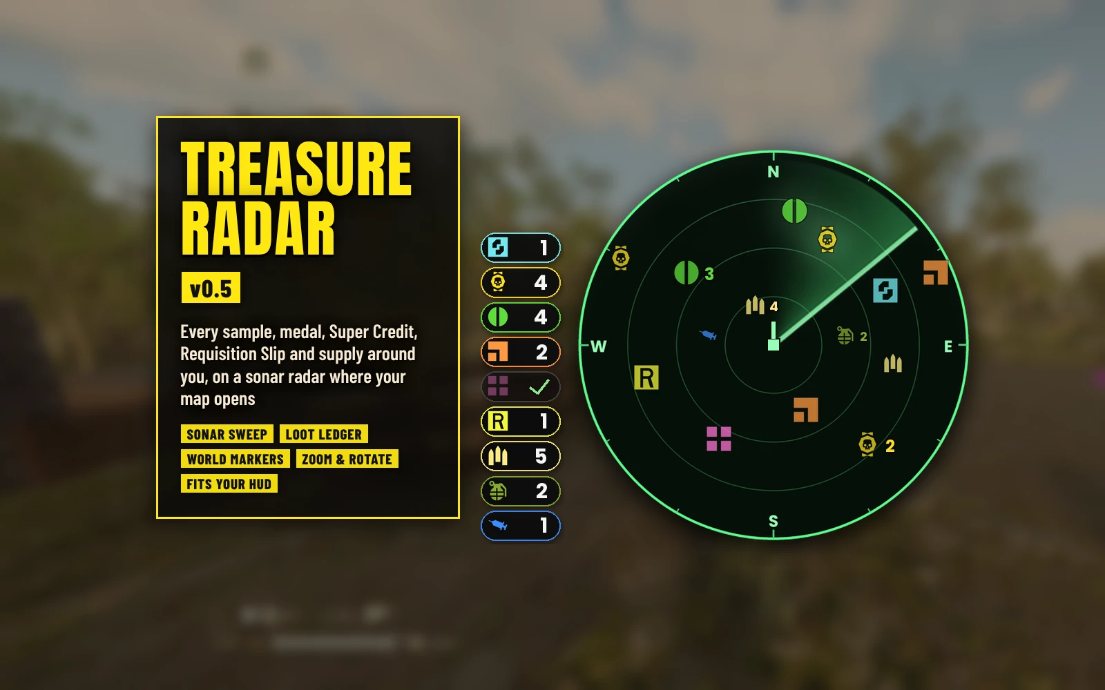 Treasure Radar Mod