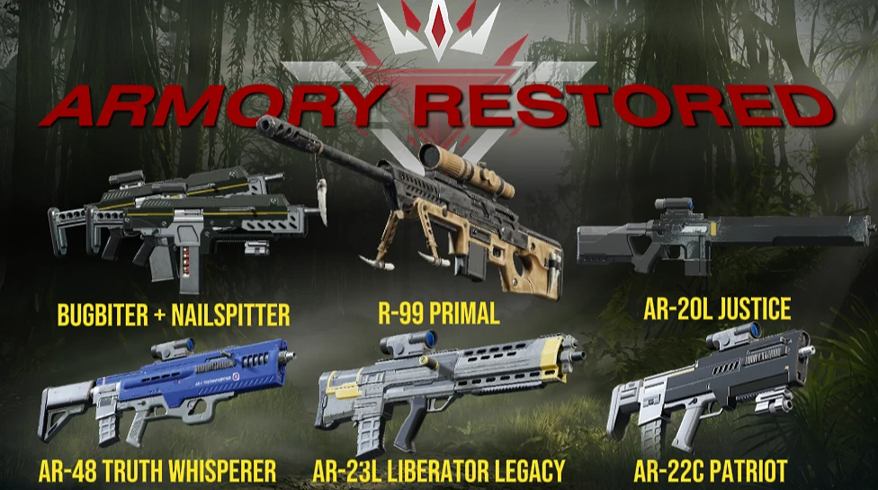 (New Weapons) ARMORY RESTORED