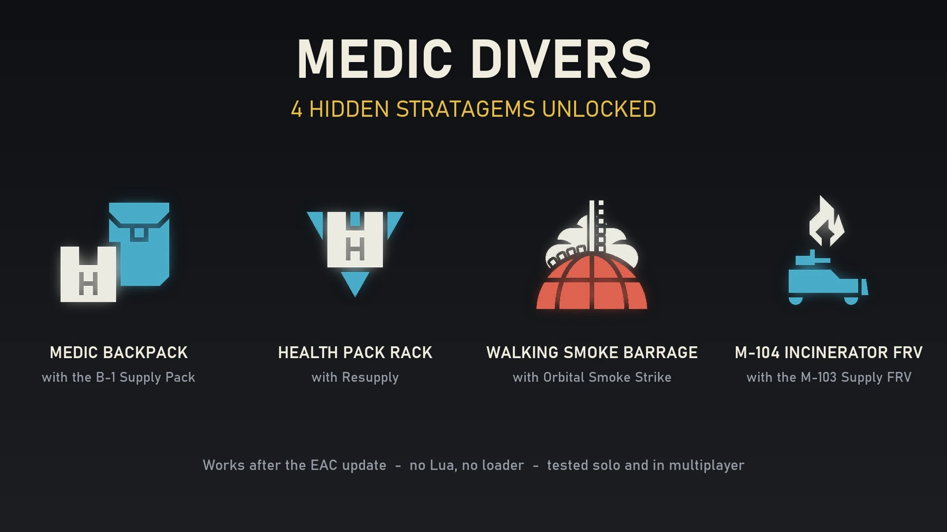 Medic Divers - Hidden Stratagems Mod