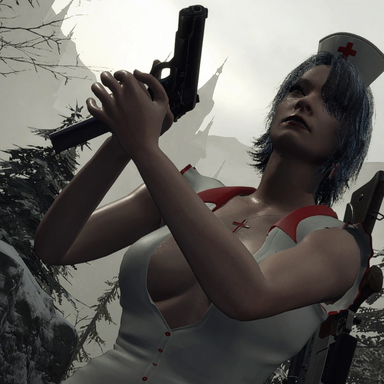 Cassandra Dimitrescu Nurse over Ethan - PS4