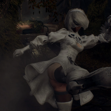 RE4R - Yorha 2B replaces Leon.