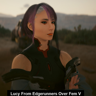 Lucy From Edgerunners Over Fem V