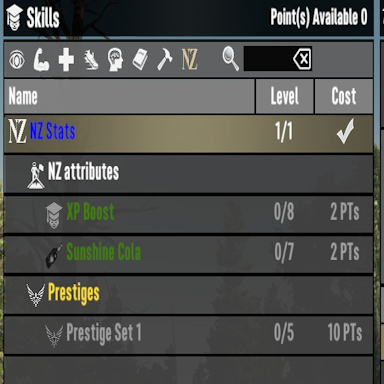 NZs Skill and Prestige Skills